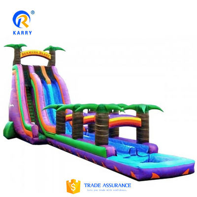 Максимальная вместимость 100-500 кг ПВХ надувный водный горка для детской коммерческой деятельности