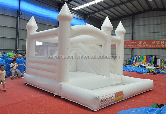 Недавно сделанный Moonwalk Свадебный батут Коммерческий Белый скачок Замок для вечеринок