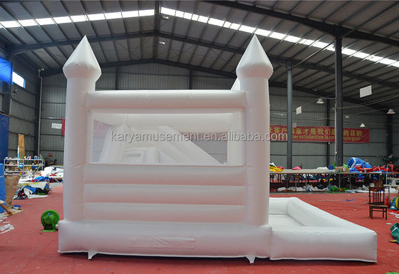 Недавно сделанный Moonwalk Свадебный батут Коммерческий Белый скачок Замок для вечеринок