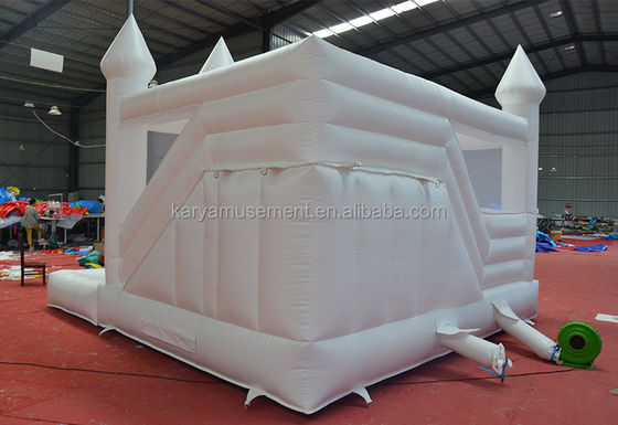Недавно сделанный Moonwalk Свадебный батут Коммерческий Белый скачок Замок для вечеринок