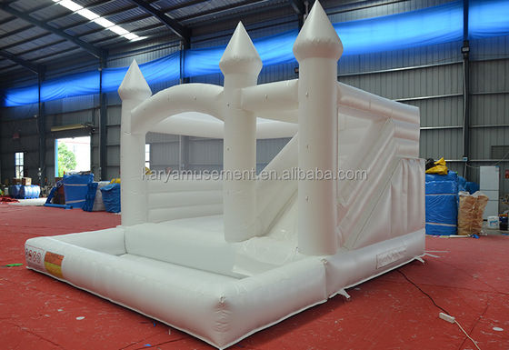 Недавно сделанный Moonwalk Свадебный батут Коммерческий Белый скачок Замок для вечеринок