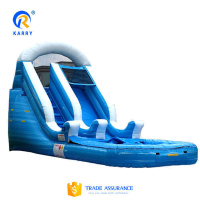 Custom Logo Printed Large Long Slide Inflatable Pool Slide Combo for Outdoor Fun Комбайн с большим длинным слайдом для бассейна