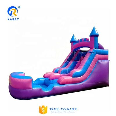 Custom Logo Printed Large Long Slide Inflatable Pool Slide Combo for Outdoor Fun Комбайн с большим длинным слайдом для бассейна