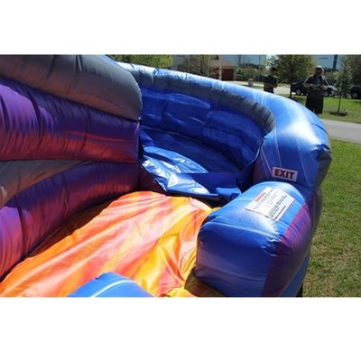 Забавный большой надувной водный горка с двумя полосами мокрого скольжения и 0,55 мм Плато ПВХ