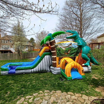Почувствуйте волнение эпохи динозавров с нашим надувным скакалкой и горки