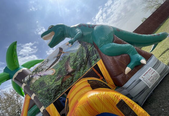 Почувствуйте волнение эпохи динозавров с нашим надувным скакалкой и горки