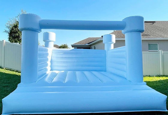 Logo Custom Logo Printed White Inflatable Bouncer for Party Moonwalk (Лунный ход) Выпрыгивающий замок
