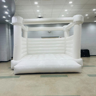 Logo Custom Logo Printed White Inflatable Bouncer for Party Moonwalk (Лунный ход) Выпрыгивающий замок