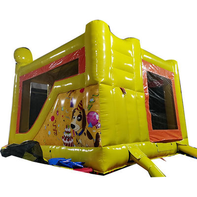 Улучшите свою детскую кровать День рождения с милым щенком надувный замок