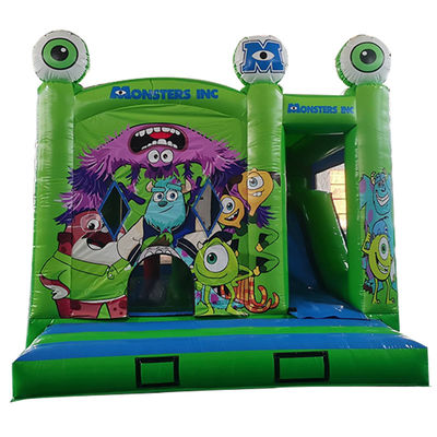 Портативный 18ft Monsters Inc. Надувный отскакочный дом с сухой горкой и небольшими препятствиями