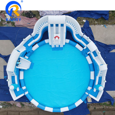 Унисекс на открытом воздухе Большой надувный королевство льда и снега Комбинация с горки