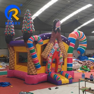 Юнисексный надувный дом для малышей портативный дом для конфеты ПВХ подскочный замок с вентилятором