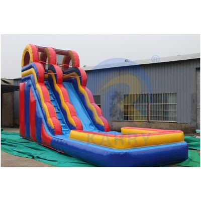 Unsix PVC Adult Size Jumping Slide Длинный и большой надувный водный горка с вышибалом