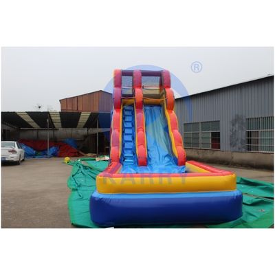 Unsix PVC Adult Size Jumping Slide Длинный и большой надувный водный горка с вышибалом