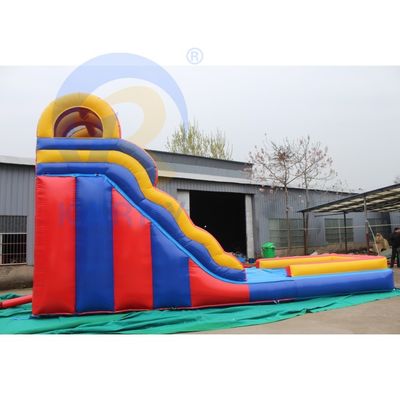 Unsix PVC Adult Size Jumping Slide Длинный и большой надувный водный горка с вышибалом
