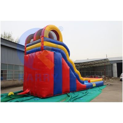 Unsix PVC Adult Size Jumping Slide Длинный и большой надувный водный горка с вышибалом
