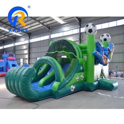 Домой/Бизнес ПВХ Эластичный футболист Замок Отскакивающий дом Надувный ролик