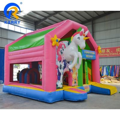 Коммерческое мероприятие Продвижение единорога Скачающий замок с слайд и ремонтные наборы включены