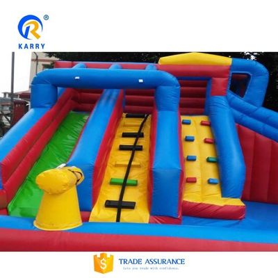 Включает в себя детский надувный водный горкач с бассейном