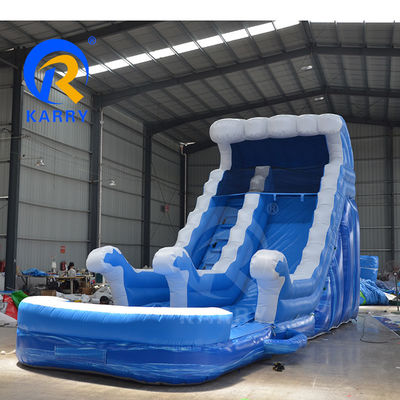 Гендерно-нейтральный коммерческий задний дворик скачущий замок Мраморный тропический водопад Водный горка