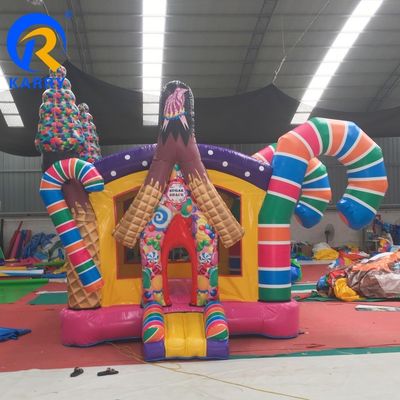 ПВХ надувный вышибальщик Конфеты Тема игровой площадки Прыжки Прыгающий замок с комплектами ремонта