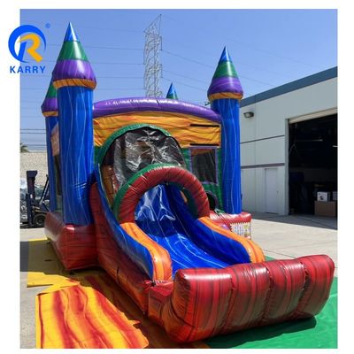 EN71/CE Сертифицированный Moonwalk Adult Inflatable Bounce House Combo для деятельности на открытом воздухе