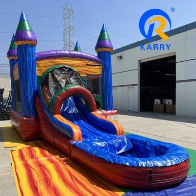 EN71/CE Сертифицированный Moonwalk Adult Inflatable Bounce House Combo для деятельности на открытом воздухе