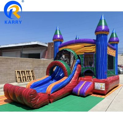 EN71/CE Сертифицированный Moonwalk Adult Inflatable Bounce House Combo для деятельности на открытом воздухе