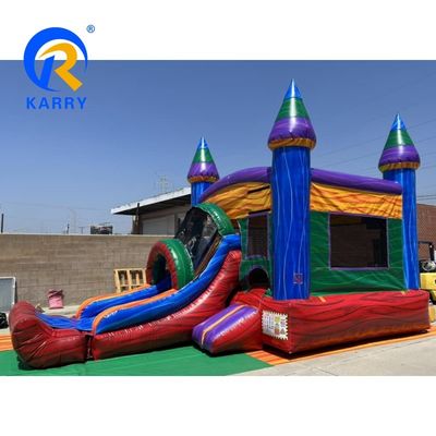 EN71/CE Сертифицированный Moonwalk Adult Inflatable Bounce House Combo для деятельности на открытом воздухе