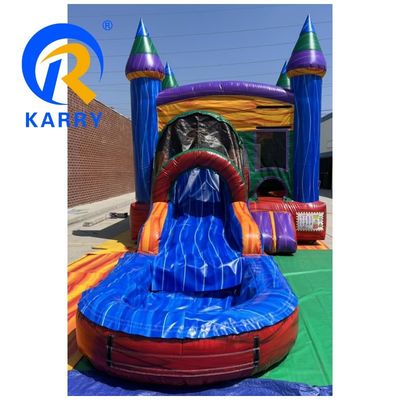 EN71/CE Сертифицированный Moonwalk Adult Inflatable Bounce House Combo для деятельности на открытом воздухе