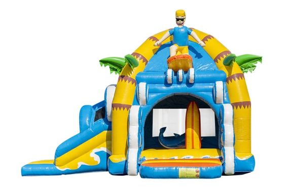 Надувный замок Коммерческий подпрыгивающий замок со скользящим и прыгающим замком Единорог