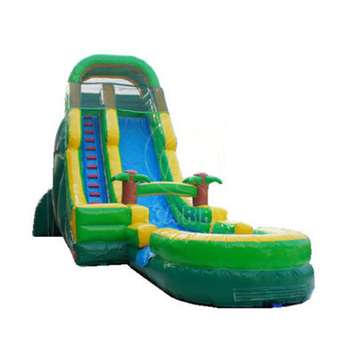ПВХ пальмовый задний двор длинный горка надувный водный горка для 5-10 пассажиров вечеринка веселье