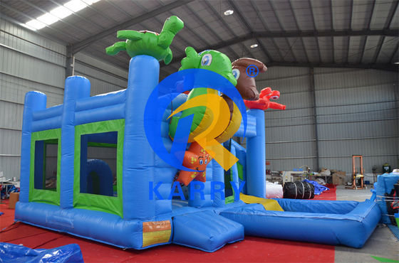2024 16ft Jumping Inflatable Castle Слайд Комбо с бассейном/надувным замком