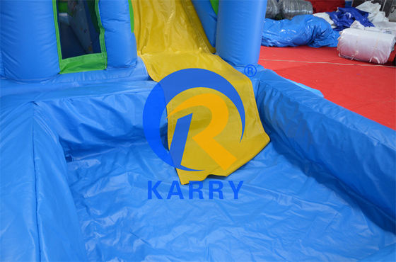 2024 16ft Jumping Inflatable Castle Слайд Комбо с бассейном/надувным замком