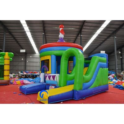 Желтый замок Слайд Комбо Дети Надувные На улице Карусель Взрослые Прыгуны Купольный шатер