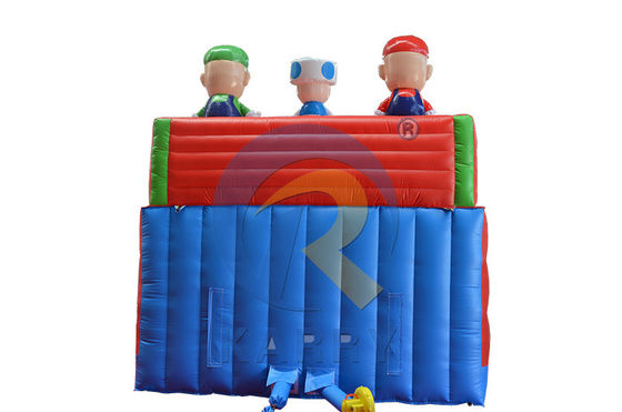 EN71/CE Сертифицированный надувный парковый парк Mario Bouncer House Slide для детей и взрослых
