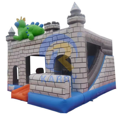 Dino Commercial Bouncy Inflatable Castle с комплектом ремонта слайдов и аксессуаров