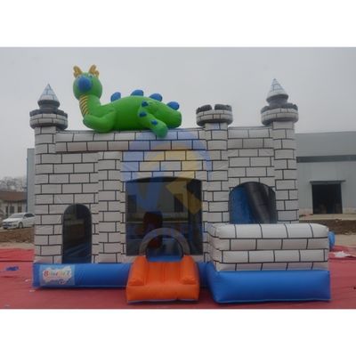 Dino Commercial Bouncy Inflatable Castle с комплектом ремонта слайдов и аксессуаров