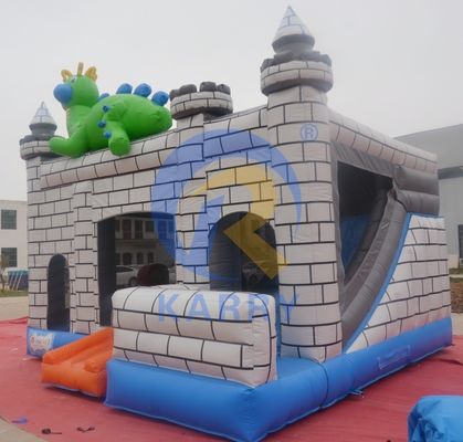 Dino Commercial Bouncy Inflatable Castle с комплектом ремонта слайдов и аксессуаров
