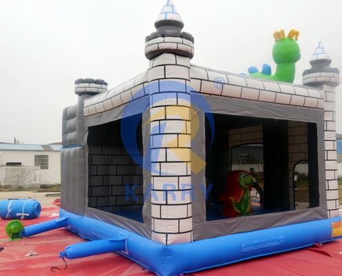 Dino Commercial Bouncy Inflatable Castle с комплектом ремонта слайдов и аксессуаров