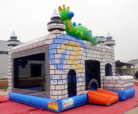 Dino Commercial Bouncy Inflatable Castle с комплектом ремонта слайдов и аксессуаров