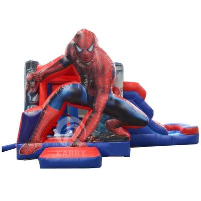 Настраиваемый детский Spiderman надувный скакалка с горки
