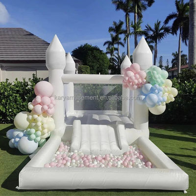 EN71/CE Сертифицированный пастельный прыжок из скачкообразного замка с шаровой ямой для развлечений на улице