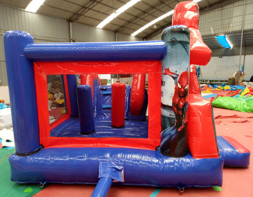 Максимальная вместимость 100-500 кг Spiderman Надувный скакалка с бассейном и замком