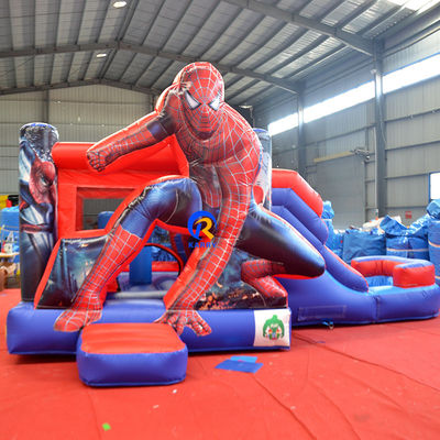 CE сертифицированный портативный Spiderman надувный слайд для скакалки