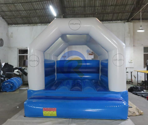 Бело-синий коммерческий скаковый замок надувный скаковый дом для унисекс игровой площадки