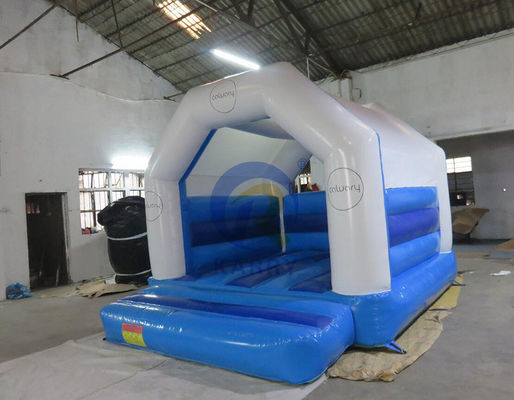 Бело-синий коммерческий скаковый замок надувный скаковый дом для унисекс игровой площадки
