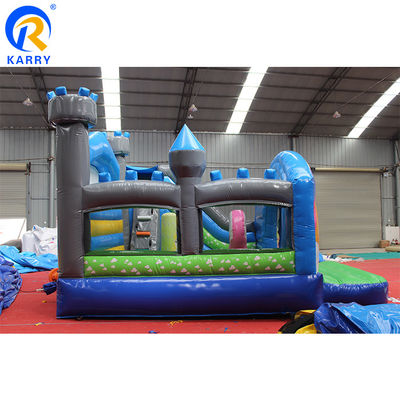 Установленный размер 3D Радужный единорог Замок Водные горки Комбинация идеально подходит для вечеринок