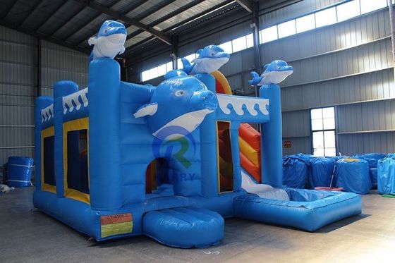 Юнисексная открытая площадка 5*5м Коммерческий надувный дом с подсказкой