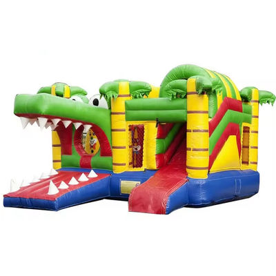 EN14960 Сертифицированный надувный замок с подскакивающим слайдом Combo Obstacle Course Jumper